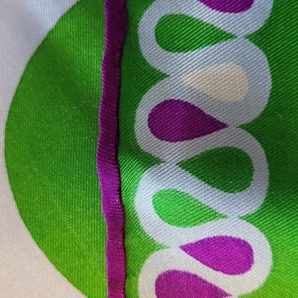 Sally Gee vintage 60's silk scarf hippy chic boho - Picture 5 of 8